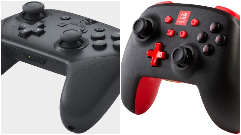 Nintendo Switch Pro Controller/PowerA Controller Comparison