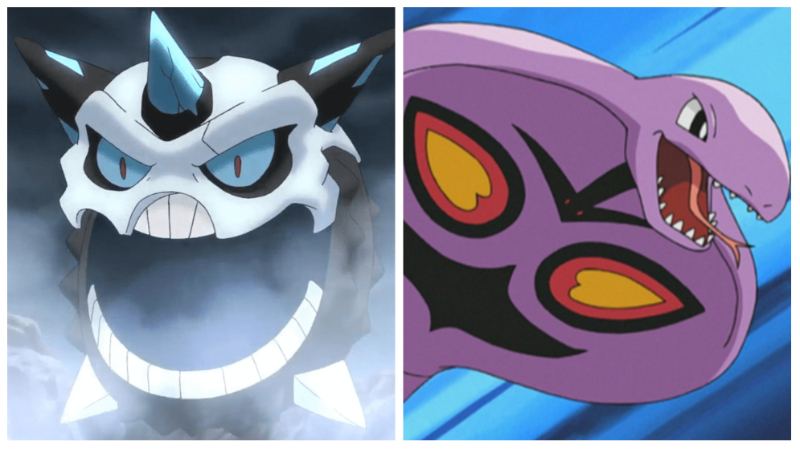 Ice/Poison Pokémon - Mega Glalie and Arbok