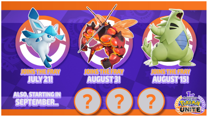 Pokémon UNITE New Pokémon - Glaceon, Buzzwole and Tyranitar Promo