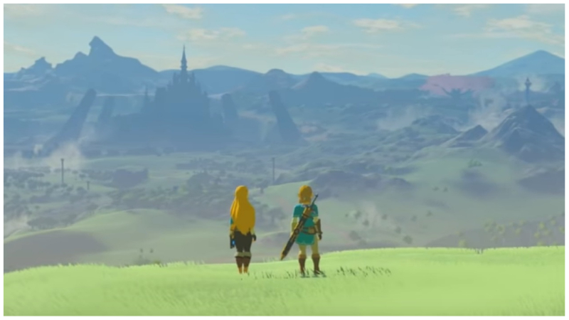 The Legend of Zelda Breath of the Wild Link and Zelda