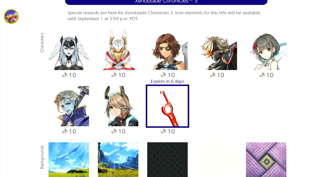 Final Round of Xenoblade Chronicles 3 Icon Parts Available for